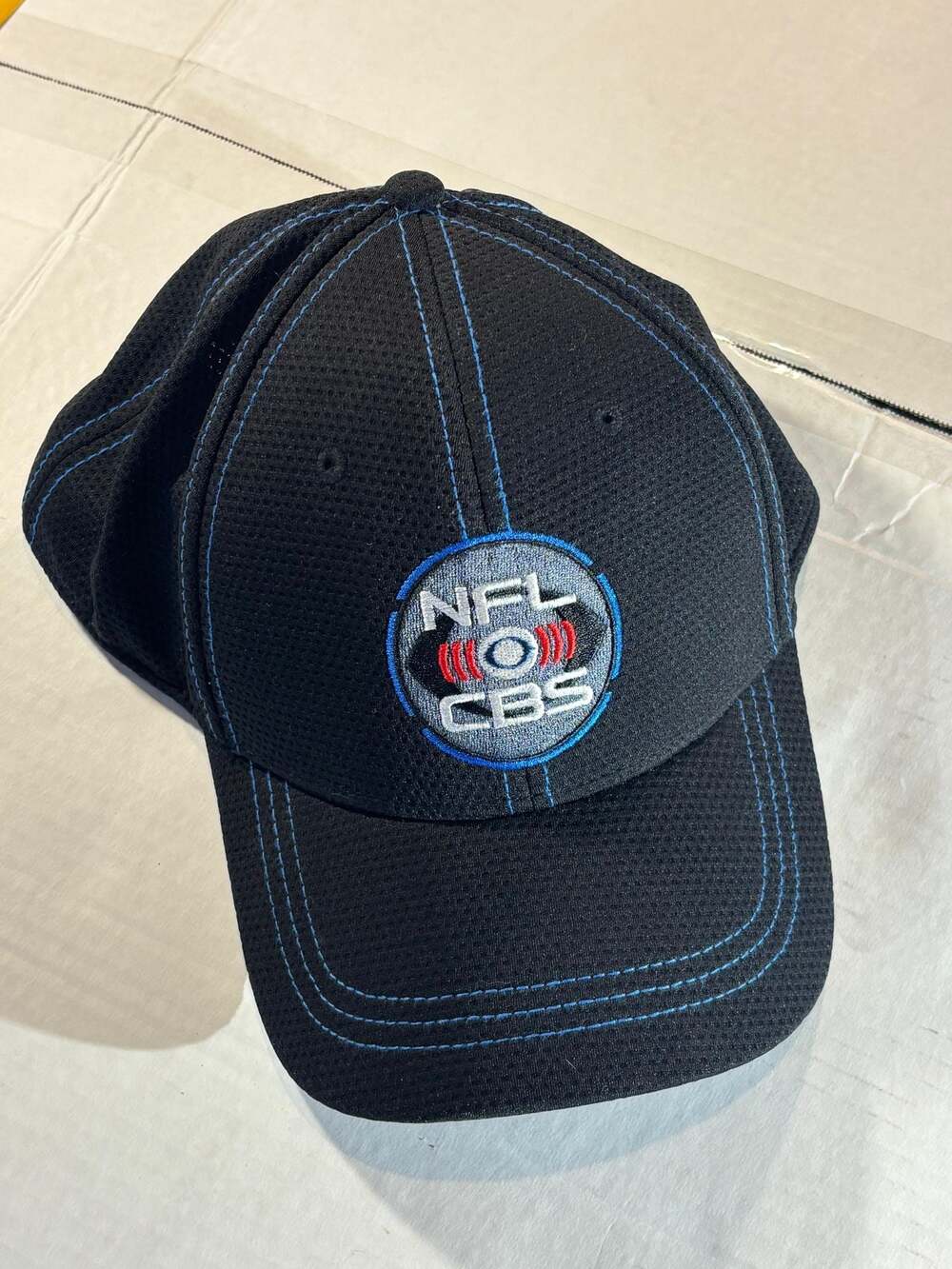 NFL CBS Blue Patch Embroidered Blue Baseball Hat Cap with Adjustable Strap New